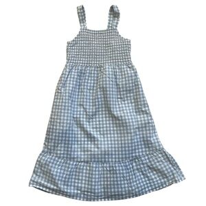 Carter's Light Blue Gingham Dress Sz 6